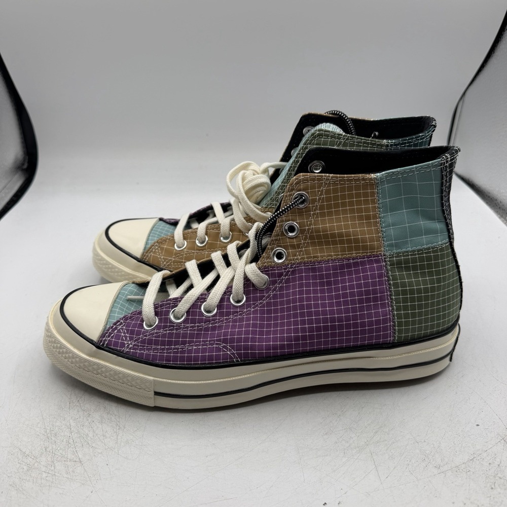 Converse Chuck 70 Hi Quad Ripstop Shoes Mens 8.5 Womens 10.5 Dewberry 166317C - Picture 6 of 11